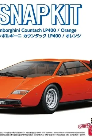Aoshima 1:32 Lamborghini Countach Lp400 Orange - modelbouw Gereduceerde Prijs