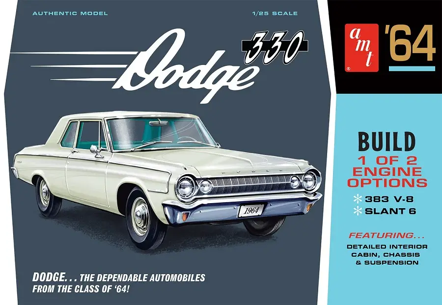 Superprijs Amt 1:25 1964 Dodge 330 - modelbouw