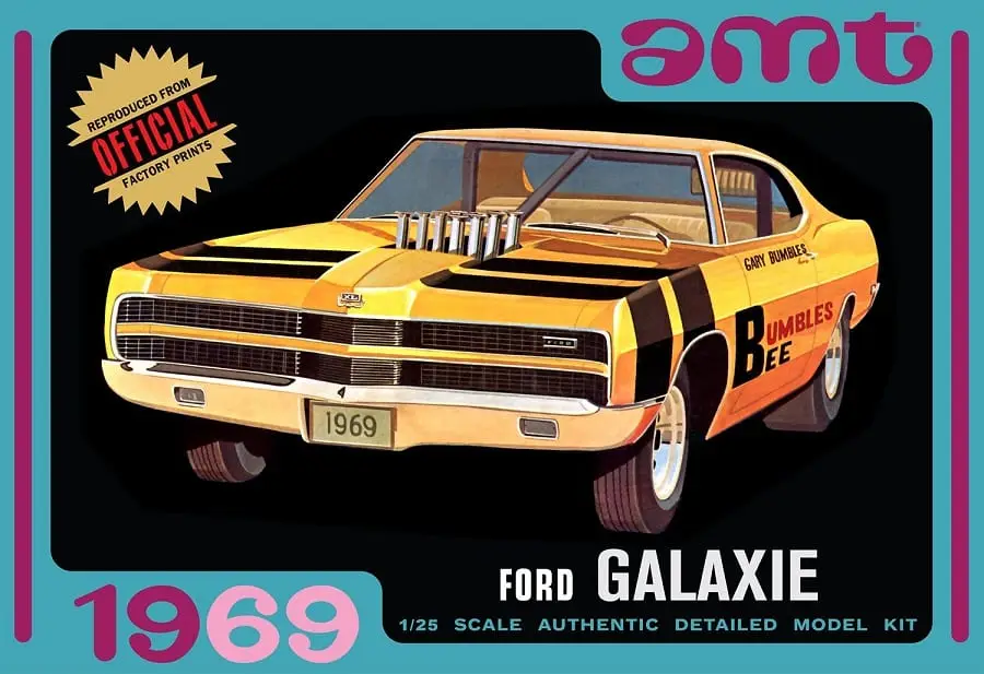 Amt 1:25 1969 Ford Galaxie Hardtop bouwdoos Populair