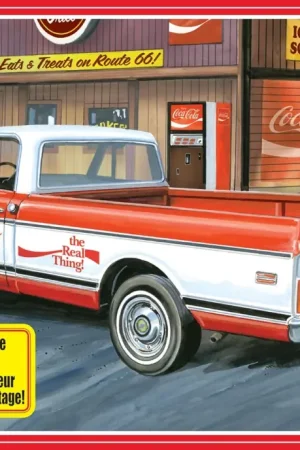 Laatste Versie Amt 1:25 1972 Chevy Pickup With Vending Machine And Crates Coca Cola - modelbouw