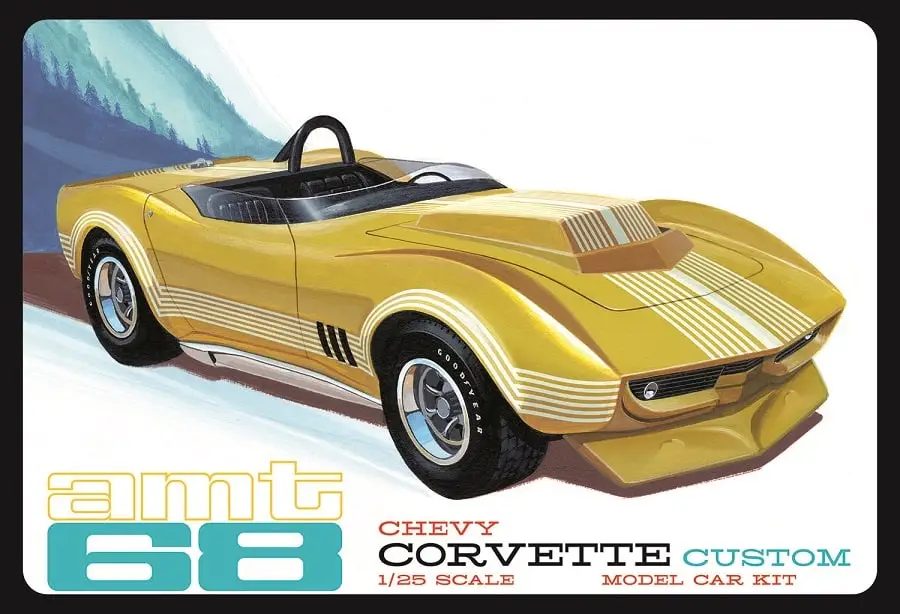 Amt 1:25 Chevy Corvette 1968 Custom bouwdoos Express Levering
