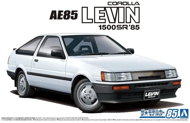 Aoshima 1:24 Toyota Ae85 Corolla Levin 1500Sr 1985 - modelbouw Nu Kopen