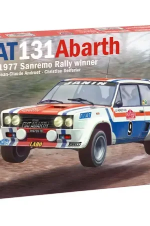 Italeri 1:24 Fiat 131 Abarth 1977 San Remo - modelbouw Direct Beschikbaar