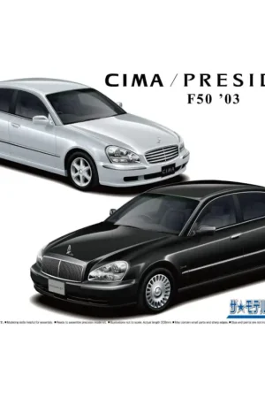 Aoshima 1:24 Nissan F50 Cima/President 2003 - modelbouw Dagaanbieding