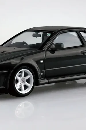 Flitsaanbieding Aoshima 1:24 Nissan Bnr34 Skyline Gt-R V-Spec Ii '02 Custom Wheels - modelbouw