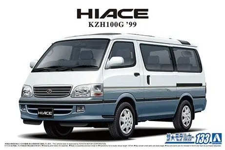 Koop Online Aoshima 1:24 Toyota Kzh100G Hiace Super Custom G 1999 - modelbouw