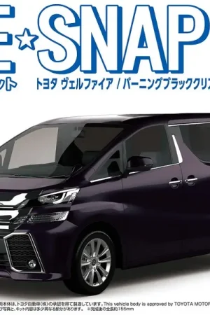 Aoshima 1:32 Toyota Vellfire Burning Black Crystal Shine Glass - modelbouw Finale Uitverkoop