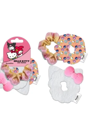 HELLO KITTY - Hair Accessories "Scrunchie" - 3 Pc Koop Online