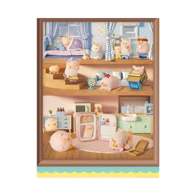 Lulu The Piggy 52Toys Mystery Blind Box Stay With You Box of 8pcs Figuurtje Op = Op