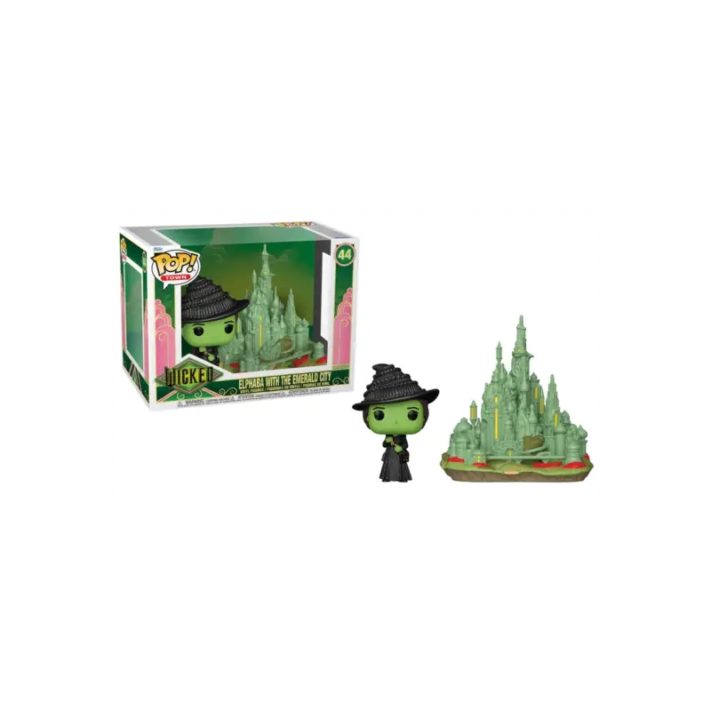 Seizoensaanbieding WICKED - POP TOWN N° 44 - Elphaba with the Emerald City Pop figur