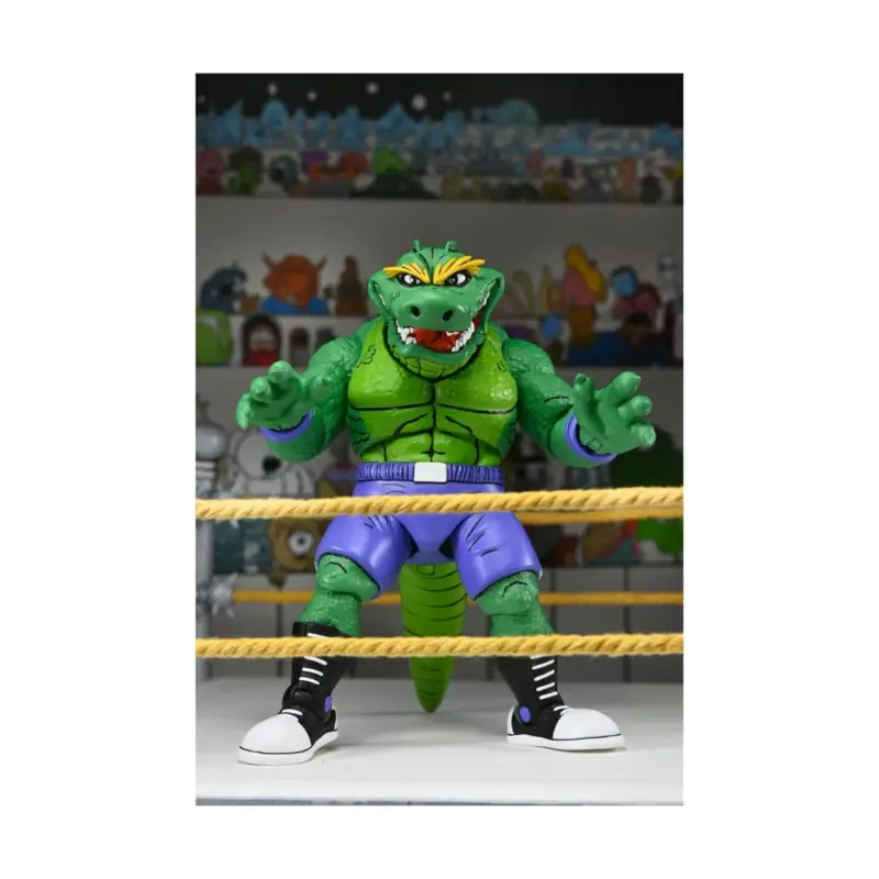Superprijs Ninja Turtles (Archie Comics) Stump Wrestling Leatherhead figure 18 cm Figuurtje