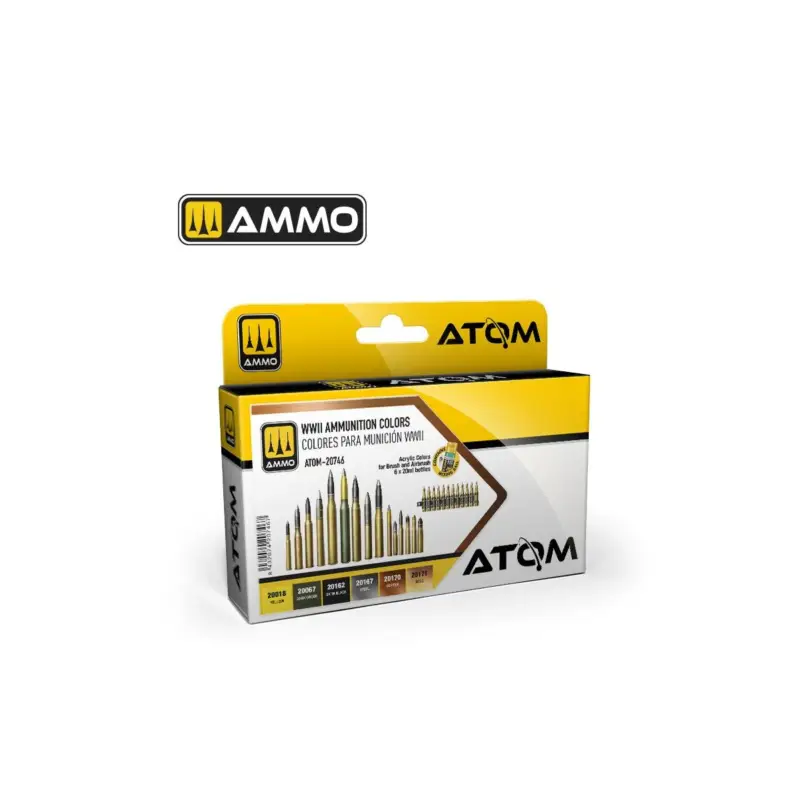 Voordeelprijs ATOM WWII Ammunition Colors Acrylverf
