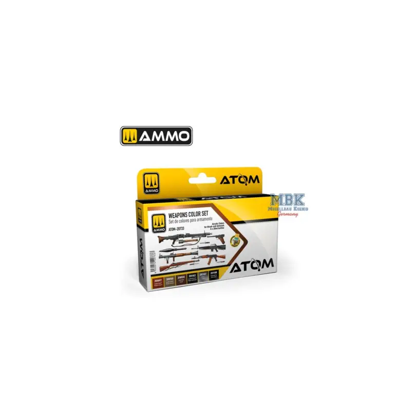 Dagaanbieding ATOM Weapons Color Set Acrylverf