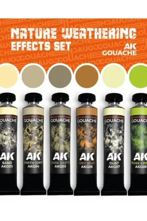 Flitsaanbieding Ak interactief: natuurlijke verweringseffectenset – ak gouaches Acrylverf