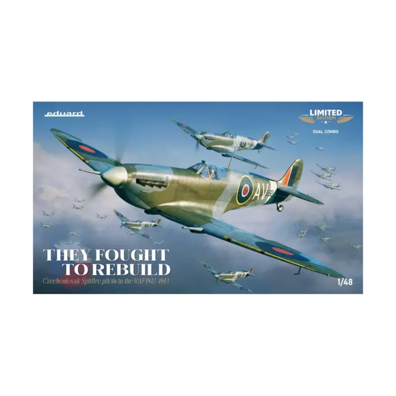 EDUARD: 1/48; Gelimiteerde oplage van het Britse jachtvliegtuig Spitfire Mk.Vb Schaalmodel Finale Uitverkoop