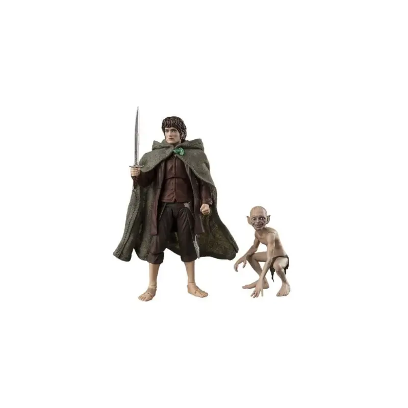 THE LORD OF THE RINGS - Frodon & Gollum -Fig. SH Figuarts 6 & 12cm Figuurtje Weekendaanbieding