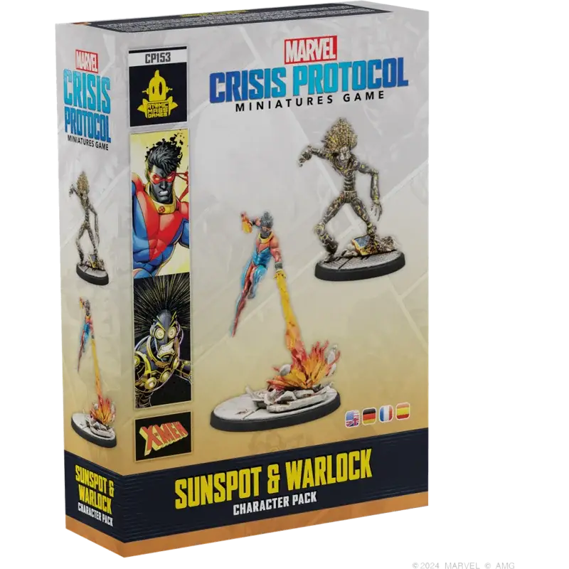 Beperkt Aanbod Marvel Crisis Protocol : Sunspot & Warlock Figuur spellet