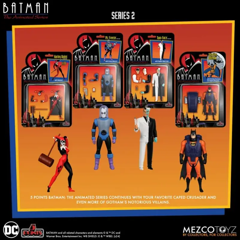 Batman The Animated Series 2 Deluxe Set (4) - 5 Points Figuurtje Gratis Retour