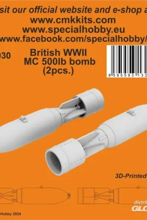 British WWII MC 500lb bomb Mk.IV (2pcs.) Dagaanbieding
