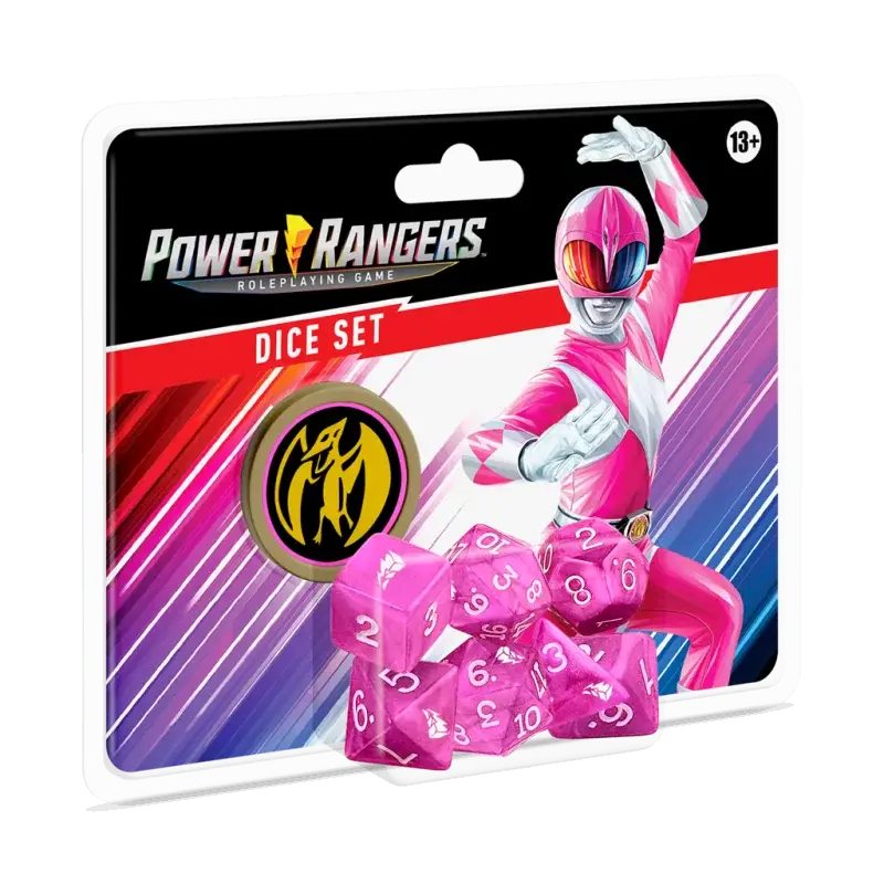Favoriet Power Rangers RPG Dice Set Pink