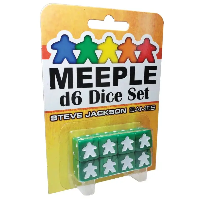 Meeple D6 Dice Set Green Actieprijs