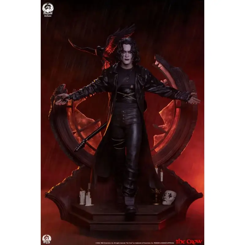 The Crow statuette Epic Series 1/3 Crow Deluxe Edition 66 cm Beeldjes Gereduceerde Prijs