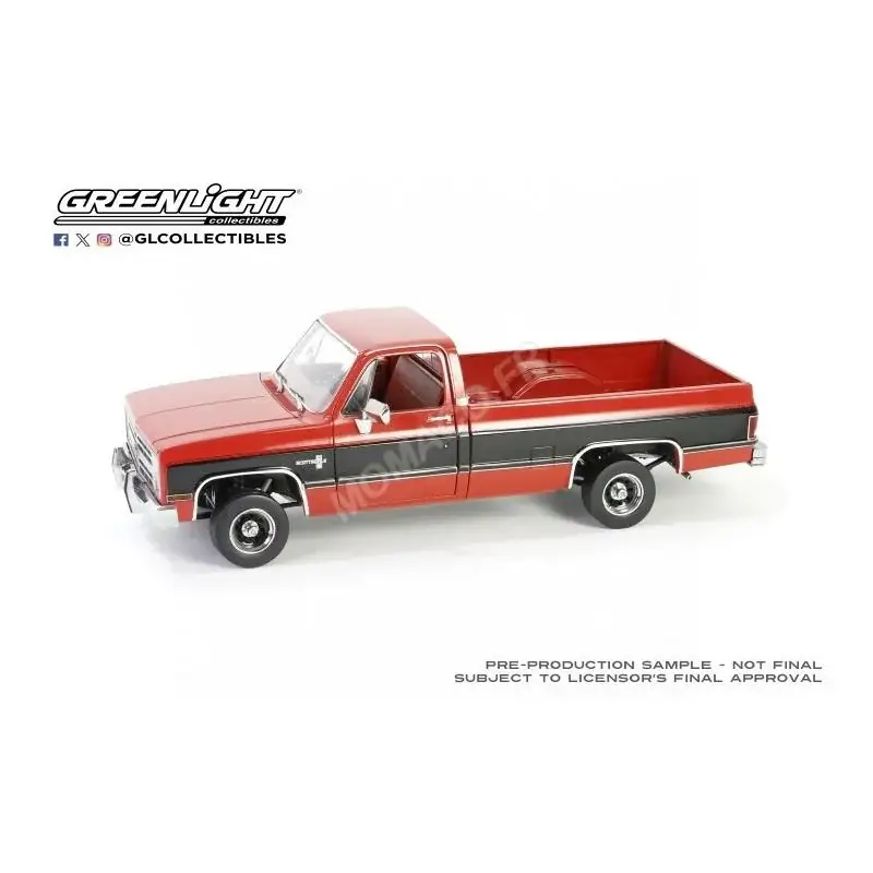 Chevrolet k10 scottsdale 1984 rood/zwart Miniatuur Laatste Kans