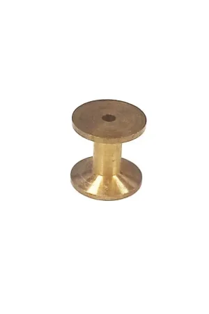 Korting Bootbeslag Lierkatrol 11x11mm in messing (1st)