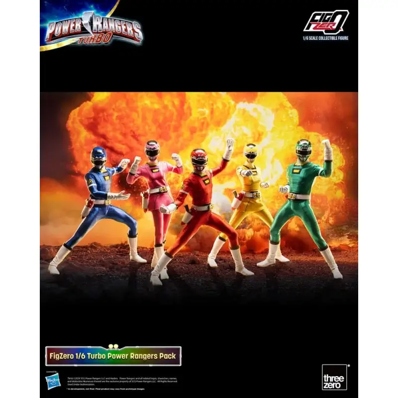 Actieprijs Power Rangers Turbo pack 5 FigZero figures 1/6 Turbo Power Rangers 30 cm Beeldjes