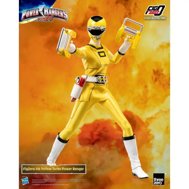 Dagaanbieding Power Rangers Turbo Figure FigZero 1/6 Yellow Turbo Power Ranger 30 cm Figuurtje