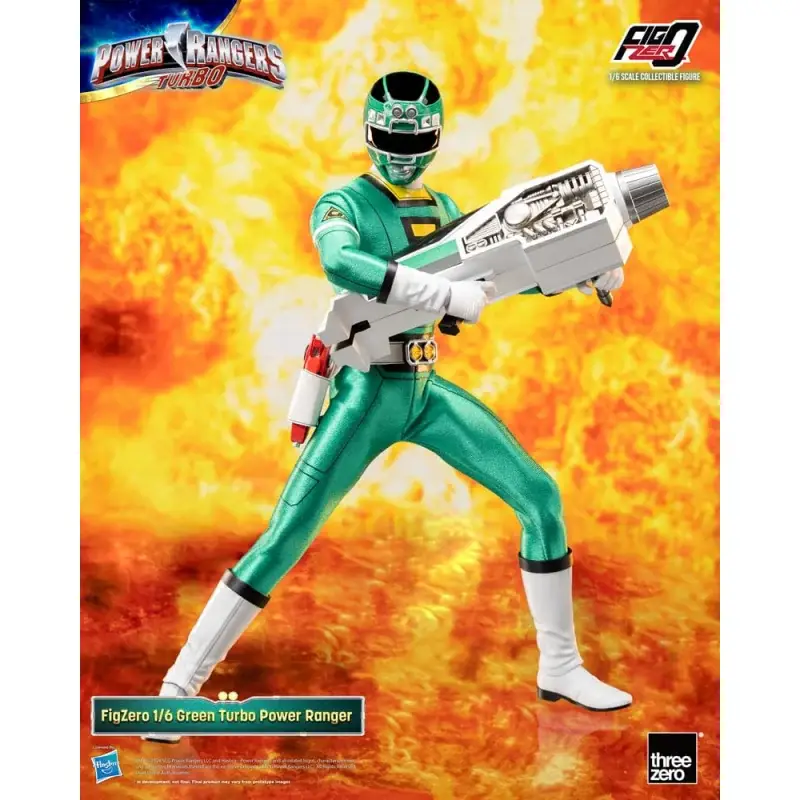 Dagaanbieding Power Rangers Turbo Figure FigZero 1/6 Green Turbo Power Ranger 30 cm Figuurtje