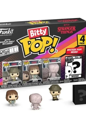 Lage Prijs Stranger Things pack 4 Bitty POP Figures! Vinyl Hopper 2.5cm
