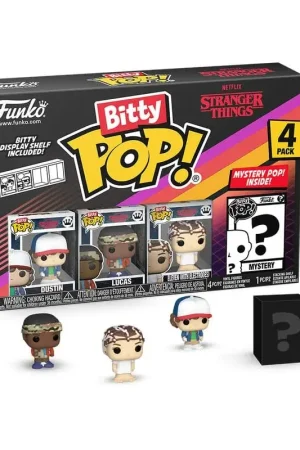 Stranger Things pack 4 Bitty POP Figures! Vinyl Dustin 2.5 cm Actieprijs