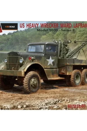 Hete Deal THUNDER MODEL: 1/35; US Heavy Wrecker Ward LaFrance M1000 series 2 Schaalmodel