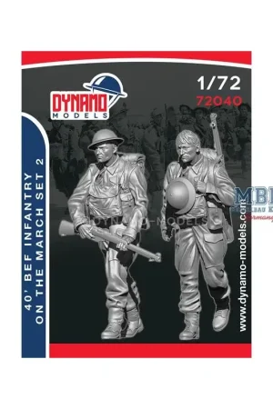 40’ BEF Infantryman Marching Set 2 Figuren Express Levering