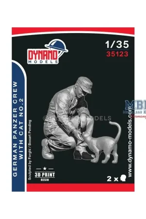 Merkproduct German Panzer Crew with Cat No.2 Figuren