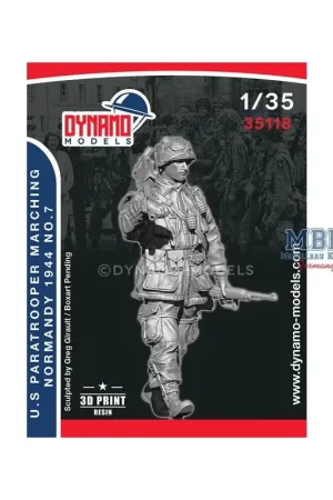 Lage Kosten U.S Paratrooper MG Marching Normandy 44-No.7 Figuren