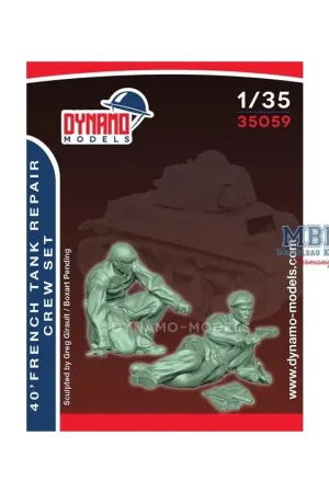 40’ French Tank Repair Crew Set Figuren Voordeelprijs