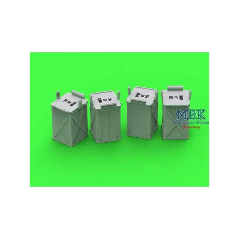 Snelle Levering Early small ammunition cans for M2 - closed