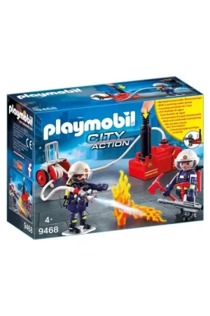 Playmobil 9468 - Fire Team With Water Pump Uitverkoop