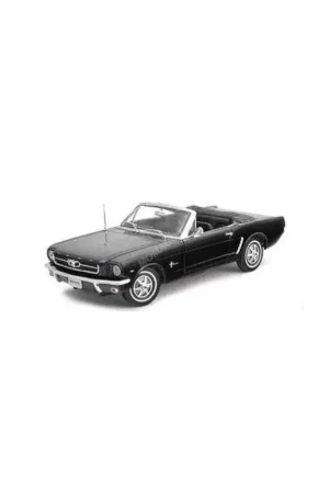 Ford mustang coupe 1964 convertible open roof black Miniatuur Betaalbaar