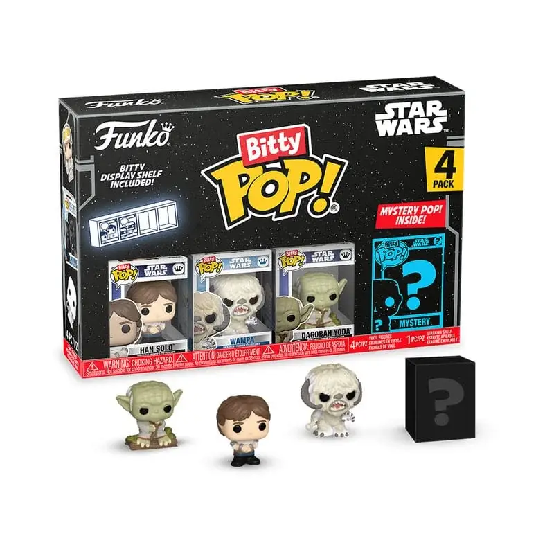 Actieprijs Star Wars pack 4 Bitty POP Figures! Vinyl Han 2.5 cm