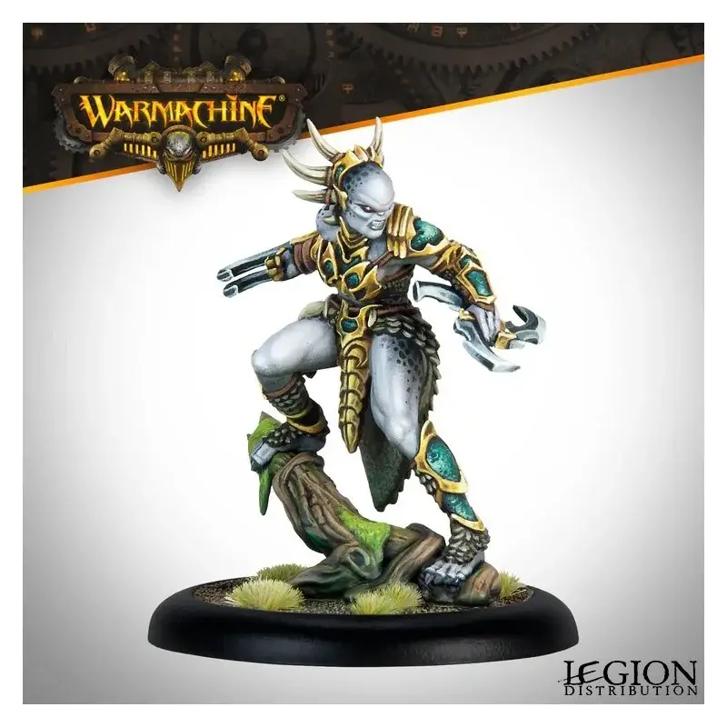 Laatste Kans Warmachine - Nissak, Totem Huntress Champion Figuur spellet