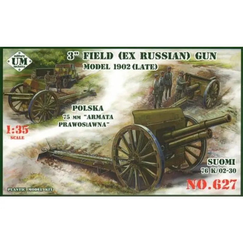 Meest Verkocht 3 field gun (ex-russian) gun m.1902. 14.50. Schaalmodel