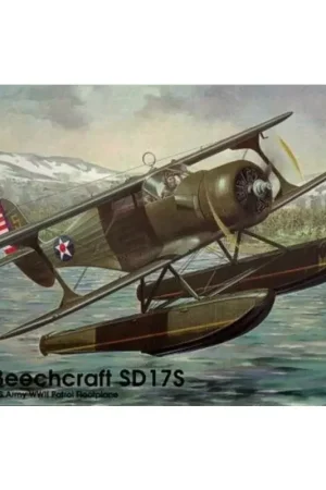 Gecertificeerd U.S Army WWII Patrol floatplane Beechcraft SD17S Schaalmodel