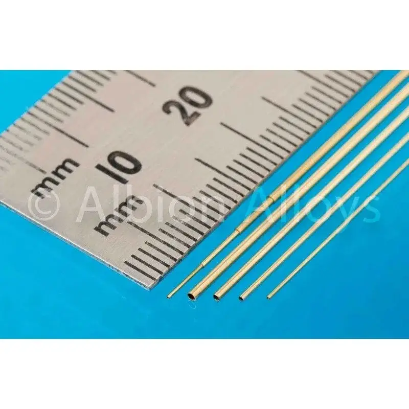 Express Levering Slide Fit Tube Selection Pack 0.4mm Brass Tube 0.6mm Brass Tube 0.8mm Brass Tube 1.0mm Brass Tube (1 piece of each)