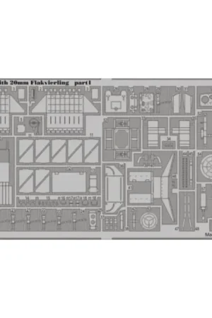 Gecertificeerd sWS with 20mm Flakvierling (designed to be used with Great Wall Hobby kits) Accessoire
