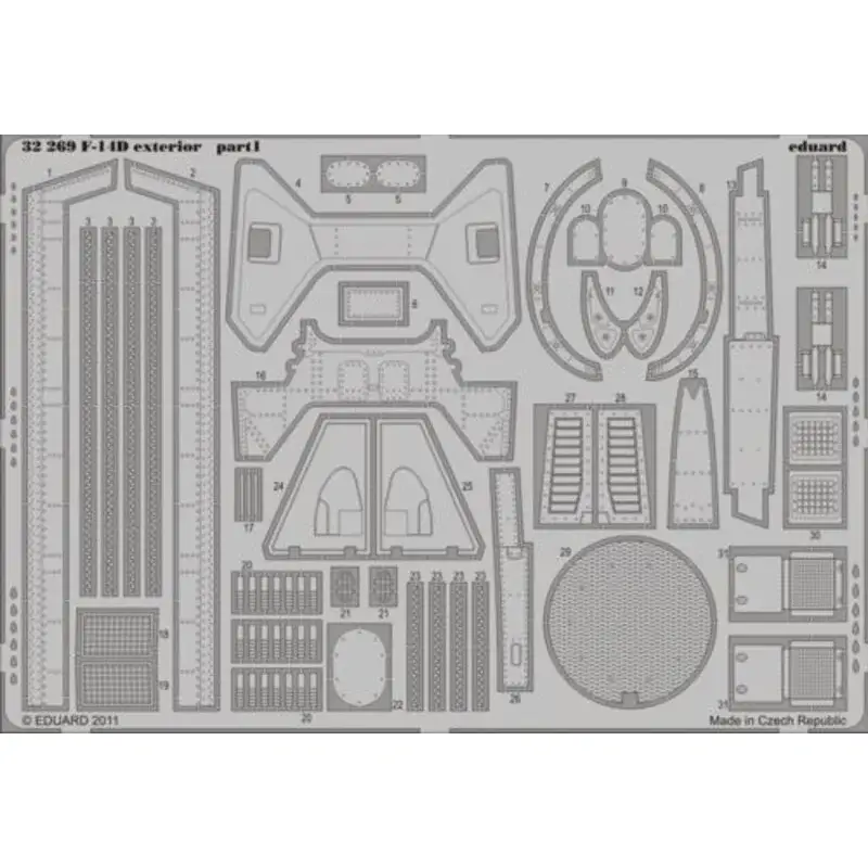 Favoriet Grumman F-14D Tomcat exterior (designed to be used with Trumpeter kits) Accessoire
