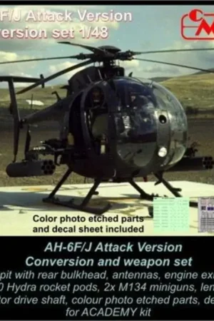 Direct Beschikbaar AH-6F/AH-6J Little Bird (Attack) Conversion and weapon set (designed to be used with Academy kits) USA, modern