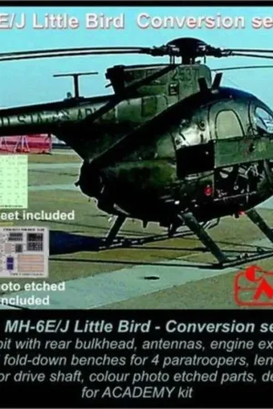 Direct Beschikbaar MH-6E/MH-6J Little Bird Conversion set (designed to be used with Academy kits) USA, modern